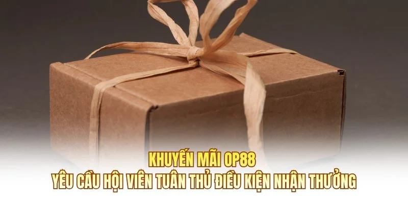 Khuyến mãi OP88 yêu cầu hội viên tuân thủ điều kiện nhận thưởng